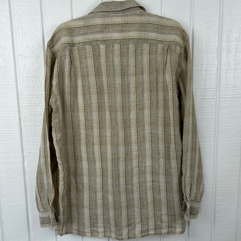 Tommy Bahama Linen Button Up Shirt Resort Casual Men Large - Picture 5 of 6